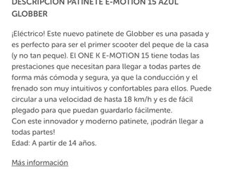 Patinete ELÉCTRICO niños
