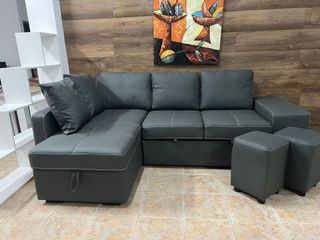 Sofá Stace con Puf y Arcón Comodidad y Espacio.