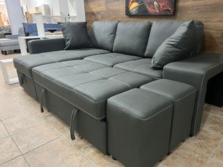 Sofá Stace con Puf y Arcón Comodidad y Espacio.