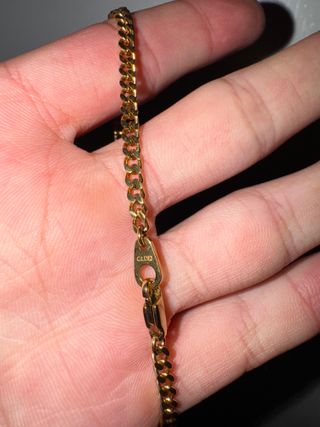 Cadena cubana oro 18 k