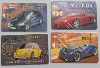 Vecchie tessere telefoniche - Prototipi di auto