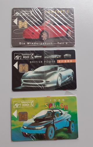 Vecchie tessere telefoniche - Prototipi di auto