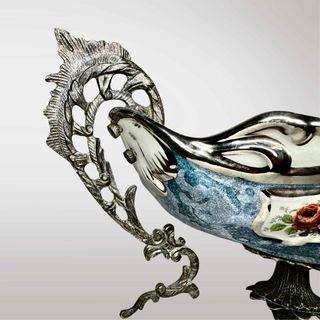 Centro de mesa vintage de porcelana francesa