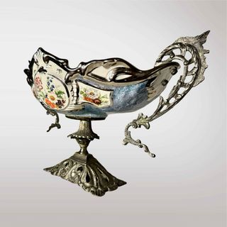 Centro de mesa vintage de porcelana francesa