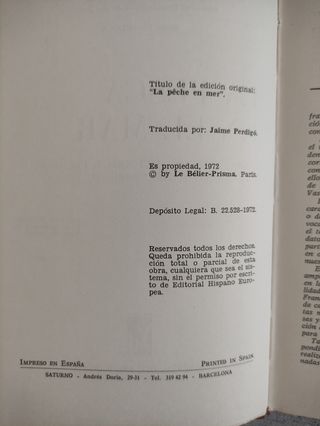 La pesca en el mar - Colección Herakles