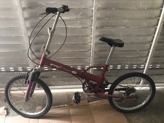 bicicleta plegable con amortiguacion