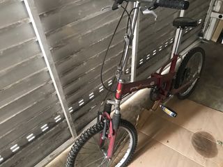 bicicleta plegable con amortiguacion