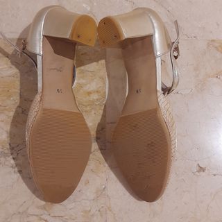 Zapatos de Salón Piel  Dorado T-39