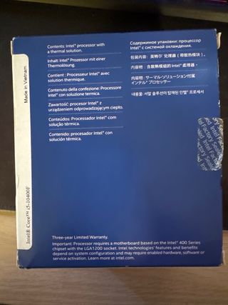 Disipador del procesador intel i5 10400F