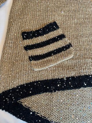 Jersey dorado lentejuelas