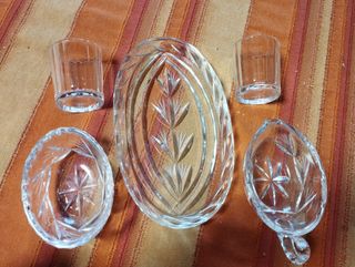 Set antipasto in cristallo vintage 