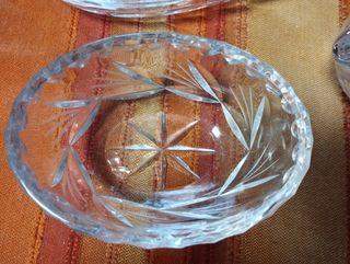 Set antipasto in cristallo vintage 