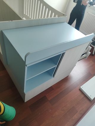 Cuna convertible en cama