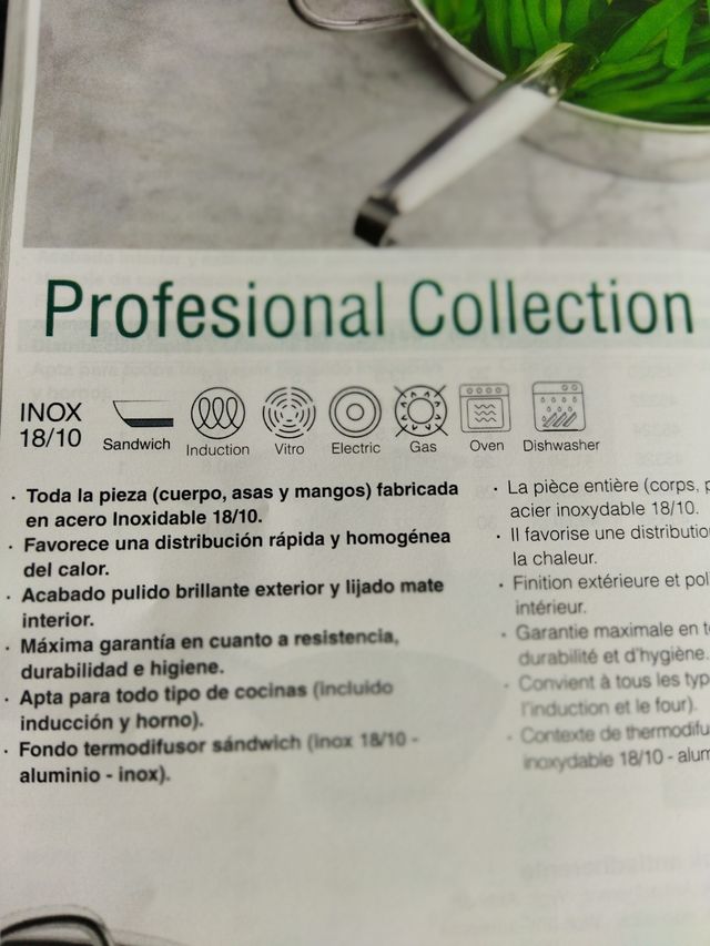 Escurre verduras inoxidable.