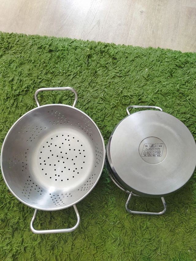 Escurre verduras inoxidable.