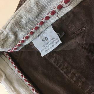 Pantaloni uomo marrone taglia 50 cotone