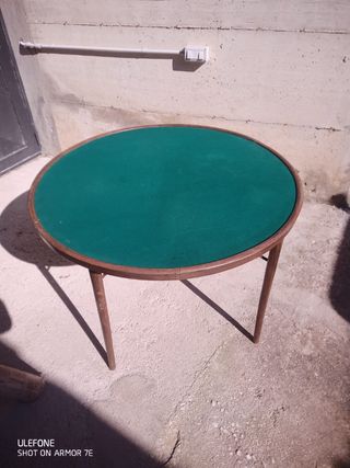 Tavolo da gioco antico in legno 