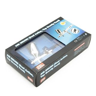 Aerógrafo de doble acción por gravedad