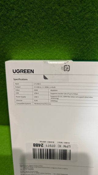 UGREEN Hub USB C HDMI 4K 5 En 1 Adap