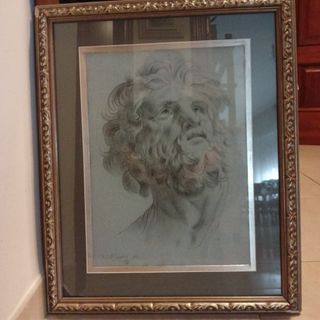 Obra religiosa firmado s.velazquez