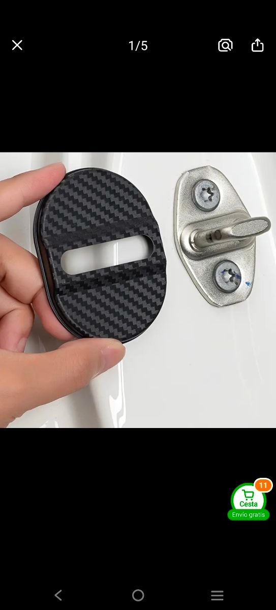 Embellecedor cerradura coche