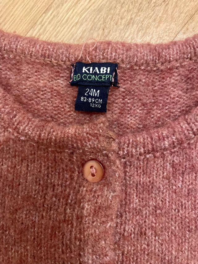 Vestido color teja para niña