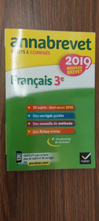 Annales Annabrevet 2019 L'intégrale du nouveau brevet 3e: pour se préparer aux 4 épreuves écrites et à l'épreuve orale (Annabrevet, 6) (French Edition)