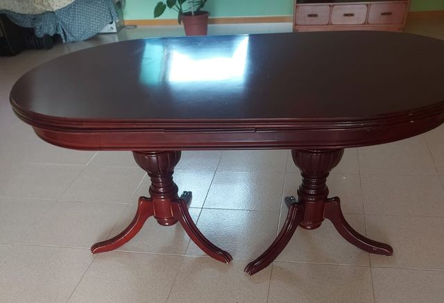 Mesa extensible mas 6 sillas