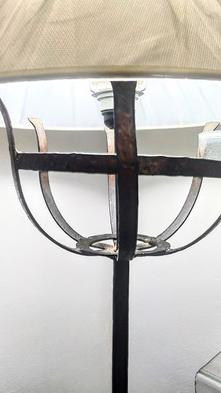 Lampara de pie hierro forjado