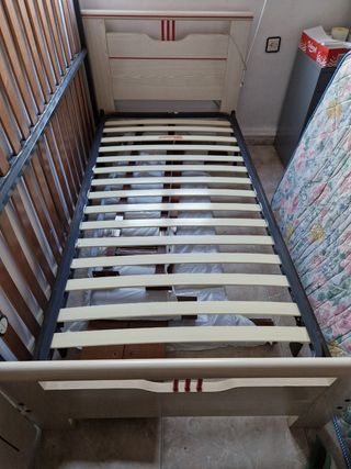 Cama de 90 cm con colchón y somier