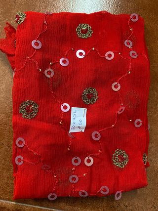 Trozos de tela de gasa