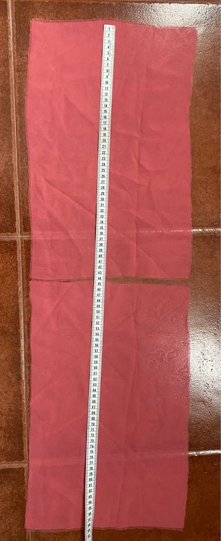 Trozos de tela de gasa