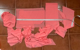 Trozos de tela de gasa