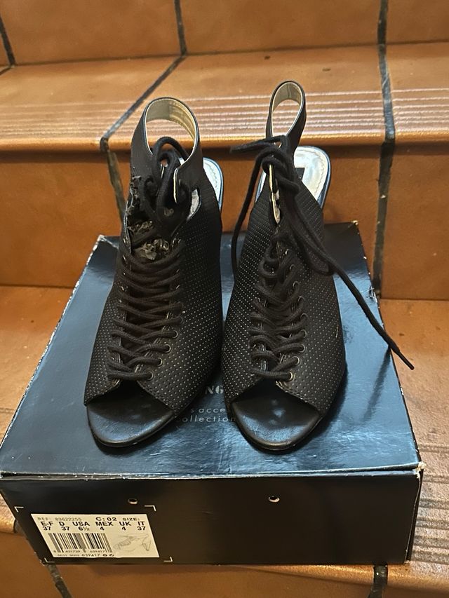 Botin chica trenzado color negro