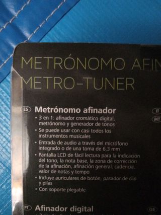 Metrónomo afinador 