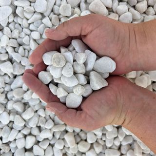 Piedra mármol Canto rodado Blanco 12/24 mm 20kg