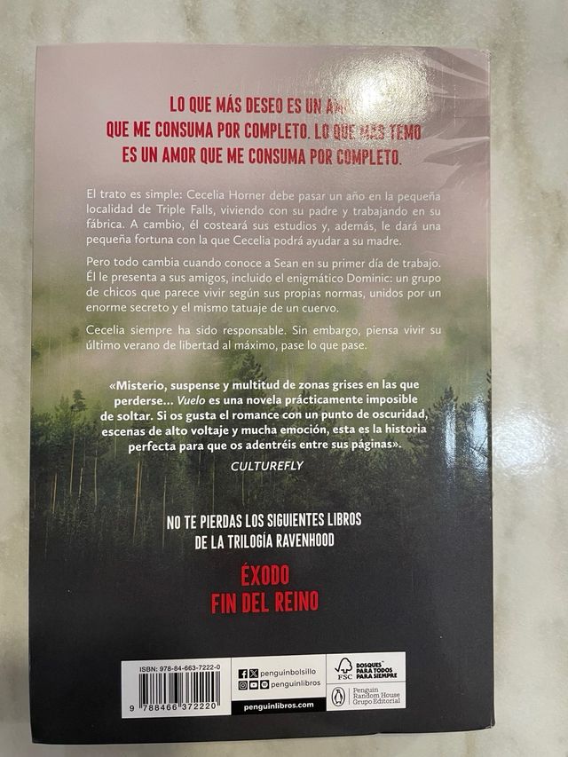 Vuelo Libro Trilogía Ravenhood