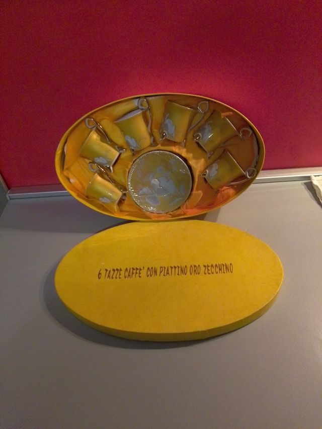 Tazzine caffè oro zecchino