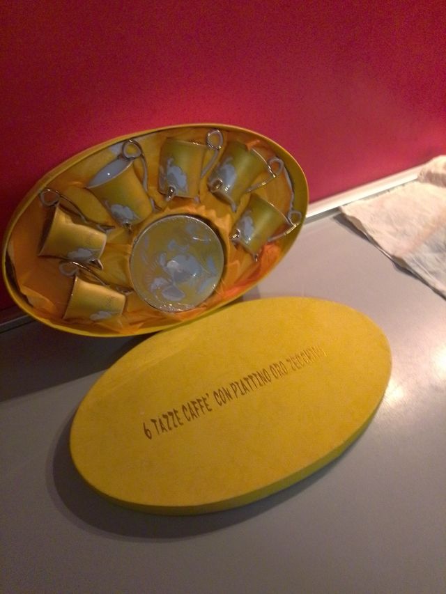 Tazzine caffè oro zecchino