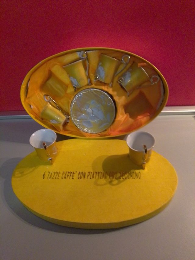 Tazzine caffè oro zecchino