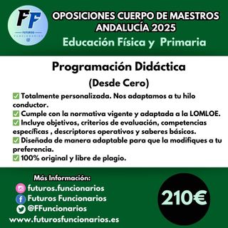 PROGRAMACIÓN DIDÁCTICA PRIMARIA Y EF ANDALUCIA