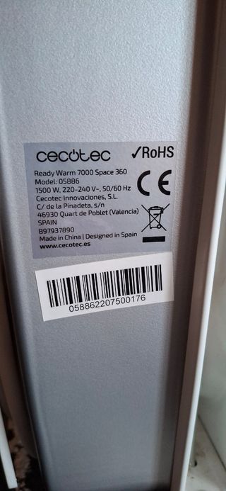 Radiador aceite Calefactor