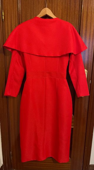 Vestido invitada/fiesta rojo talla XS