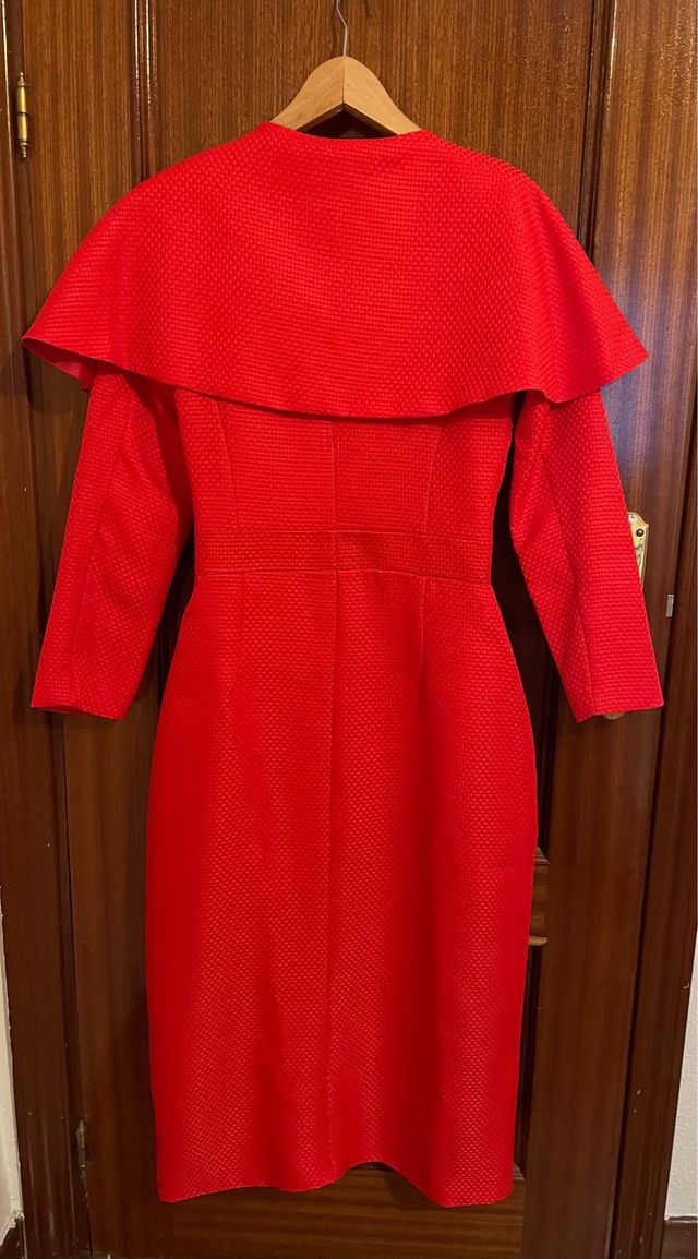 Vestido invitada/fiesta rojo talla XS