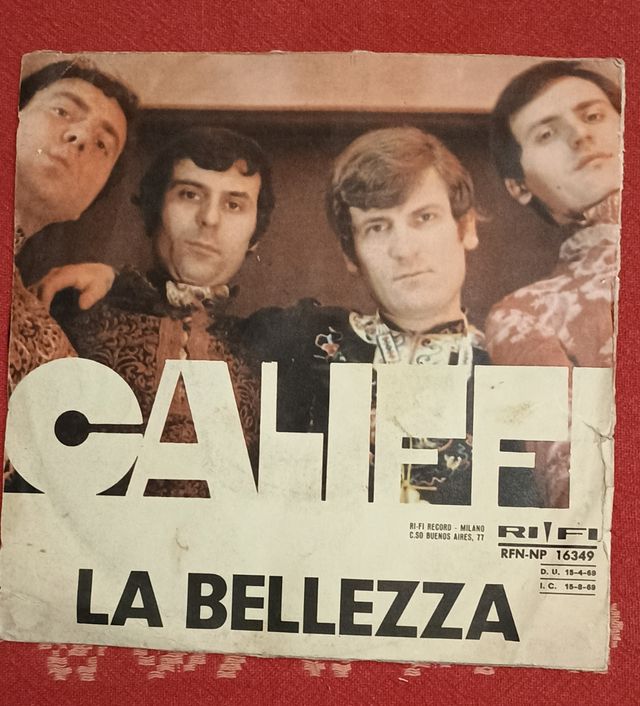 45 giri 'I Califfi' inciso 11.04.1969