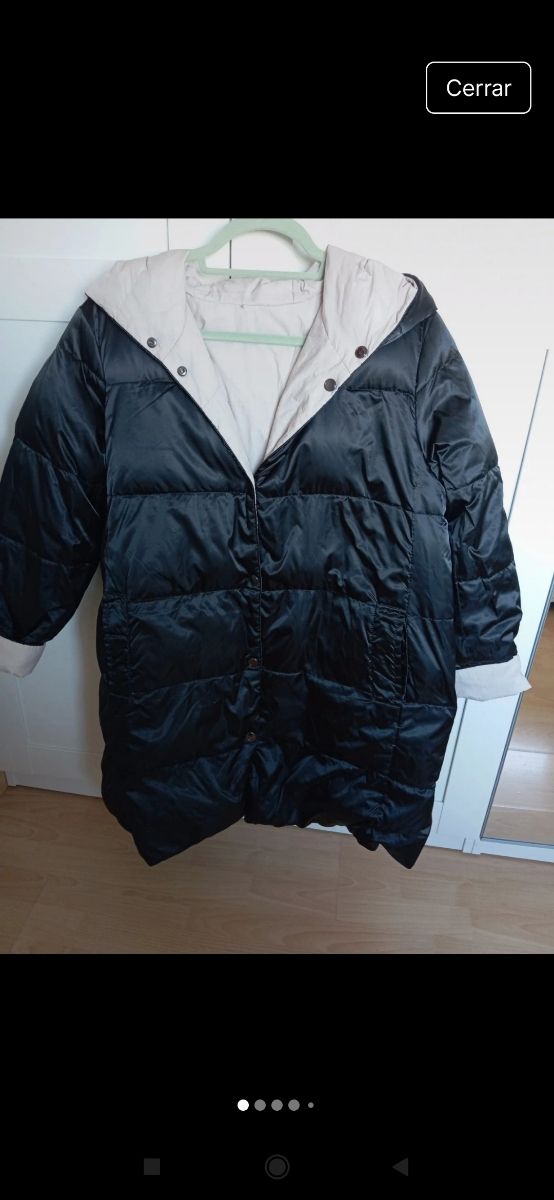 Abrigo acolchado reversible