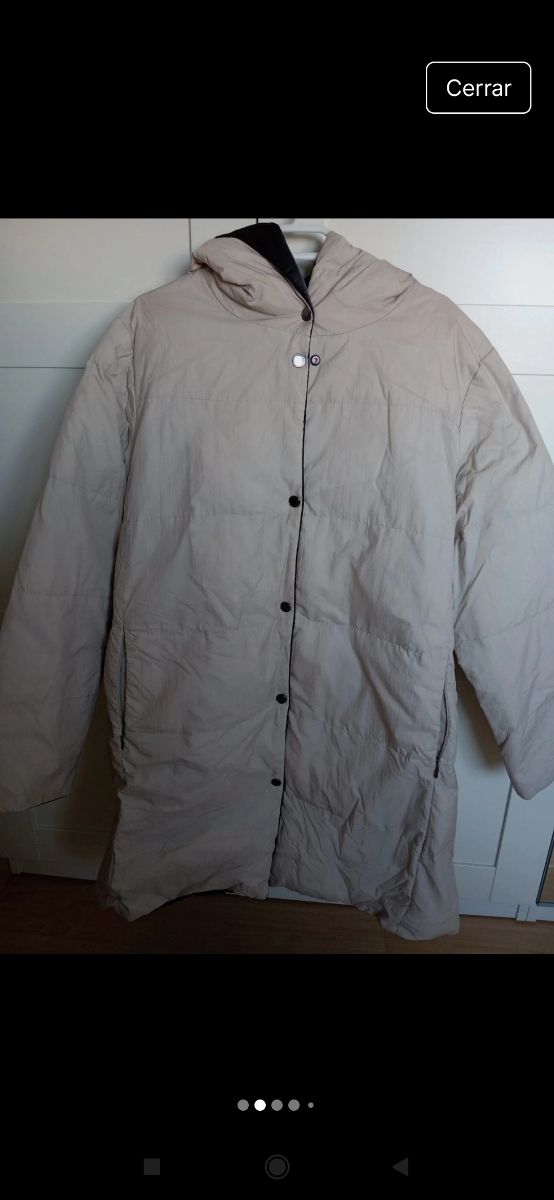 Abrigo acolchado reversible