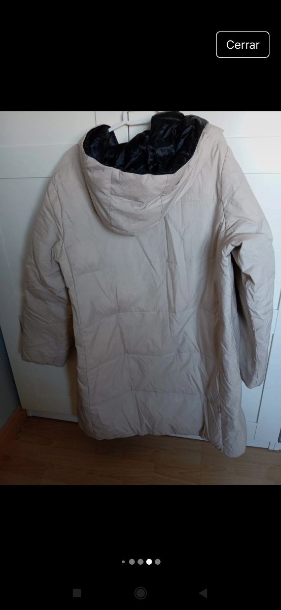 Abrigo acolchado reversible