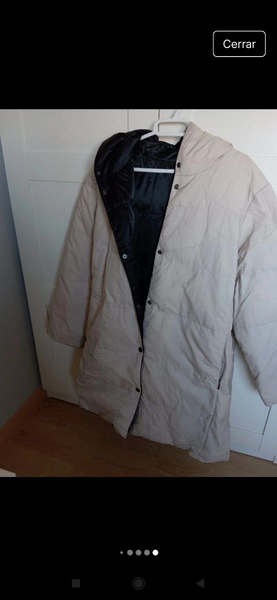 Abrigo acolchado reversible