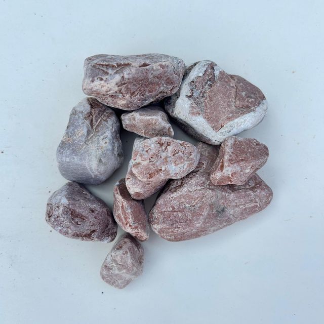 Piedra mármol ROJO Canto rodado 24/40 mm 20kg